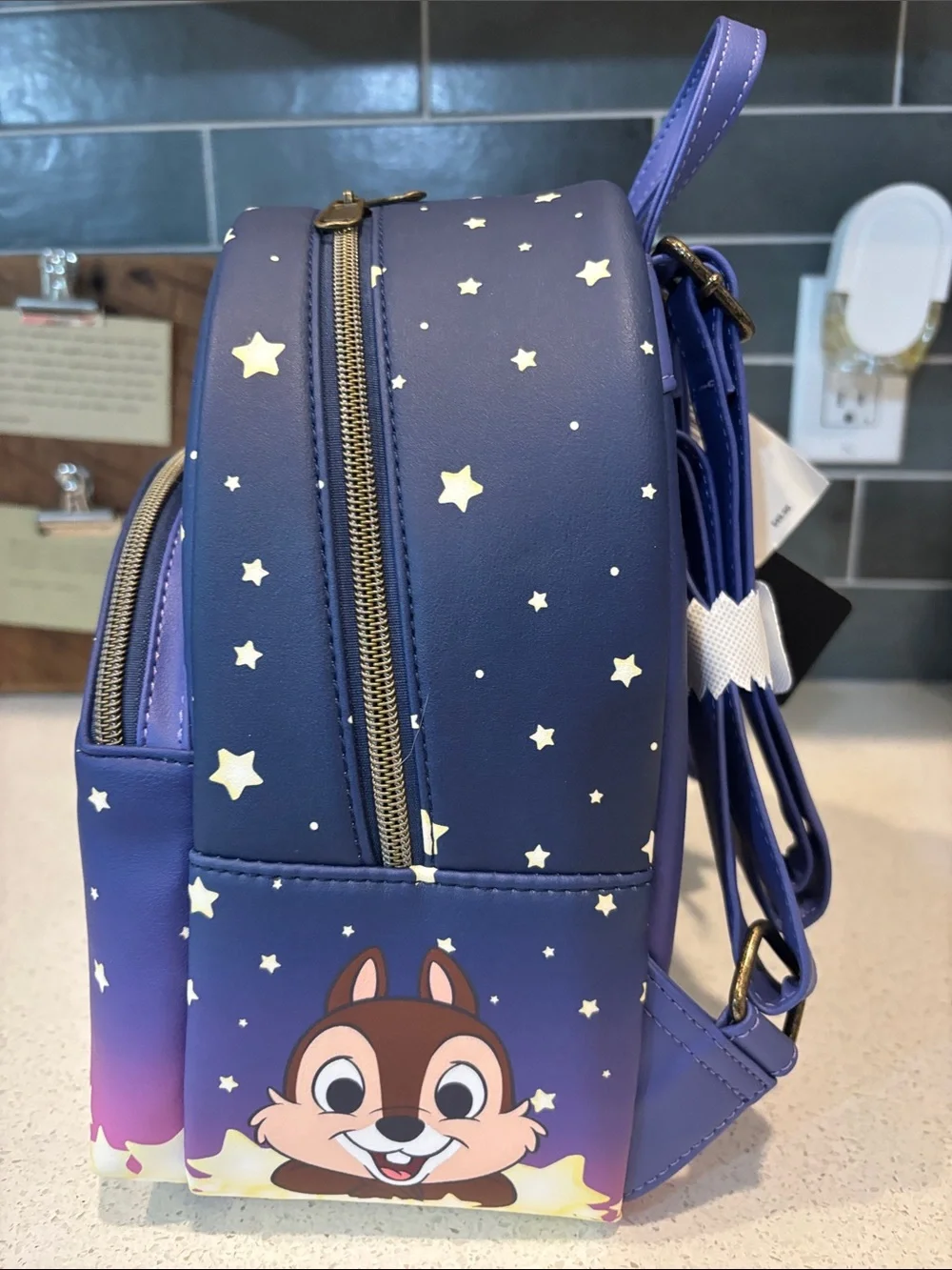Disney Loungefly Chip and Dale Soft Tag Backpack NWT